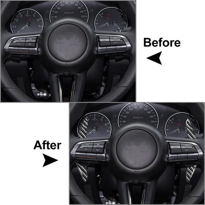 Black Steering Wheel Shift Paddle for Mazda 3, Axela, CX-30, MX-30