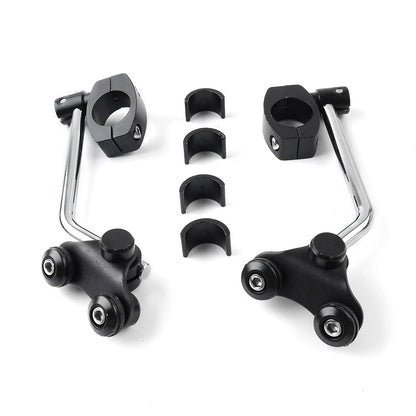 Adjustable Motorcycle Clip-On Windshield Extension Air Deflector