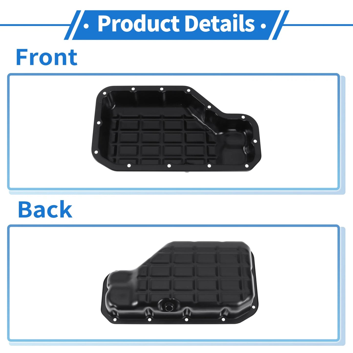 1 Pc Engine Oil Pan No.215103C600 for Kia Borrego (2009–2011) Iron Black