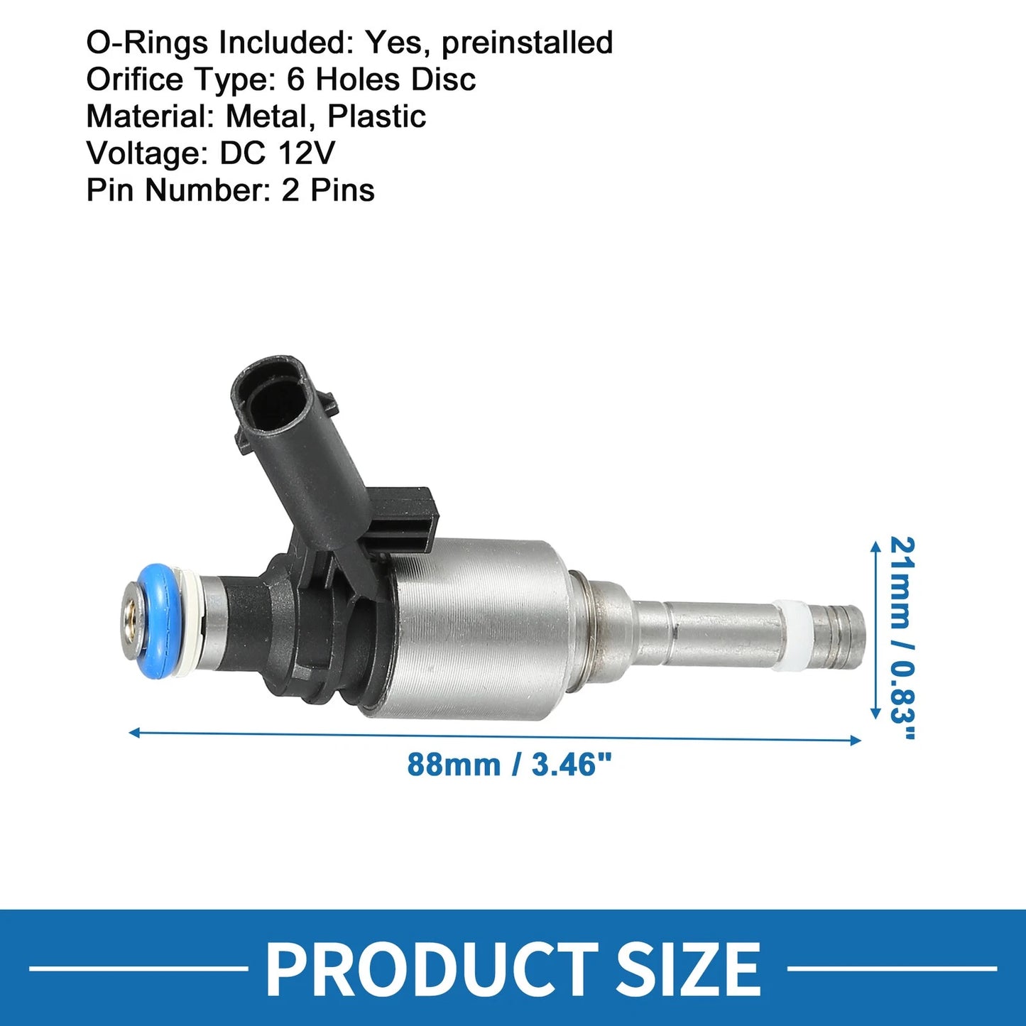 Set of 4 Fuel Injectors No.06H906036G for Audi A4 2.0L (2009–2014)
