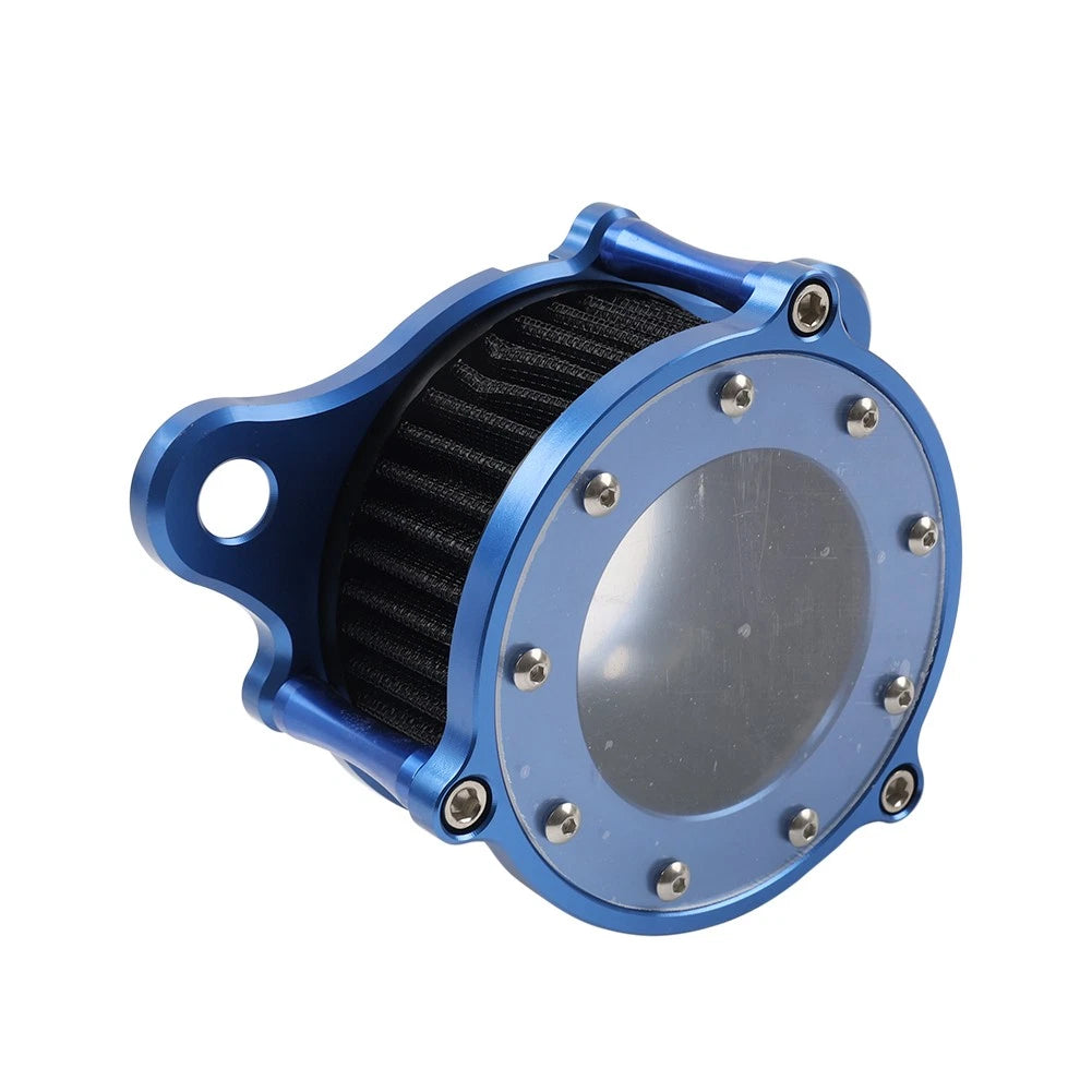 Air Cleaner Intake Filter Kit for Harley Sportster XL883 XL1200 (1991–2022) Black Blue