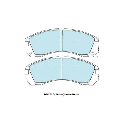 Front Brake Pads Set for Mitsubishi Nimbus UG 4G64 2.4L (1998-2003)
