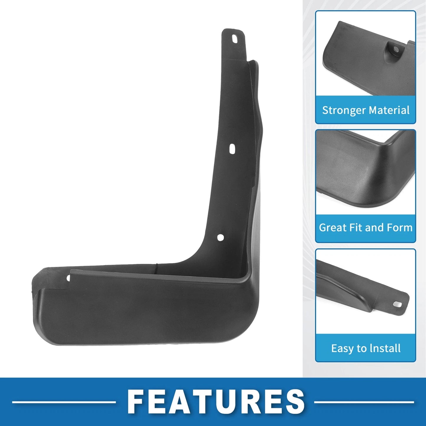 Mud Flap Splash Guard Set for Hyundai Sonata Sedan (2015–2016)