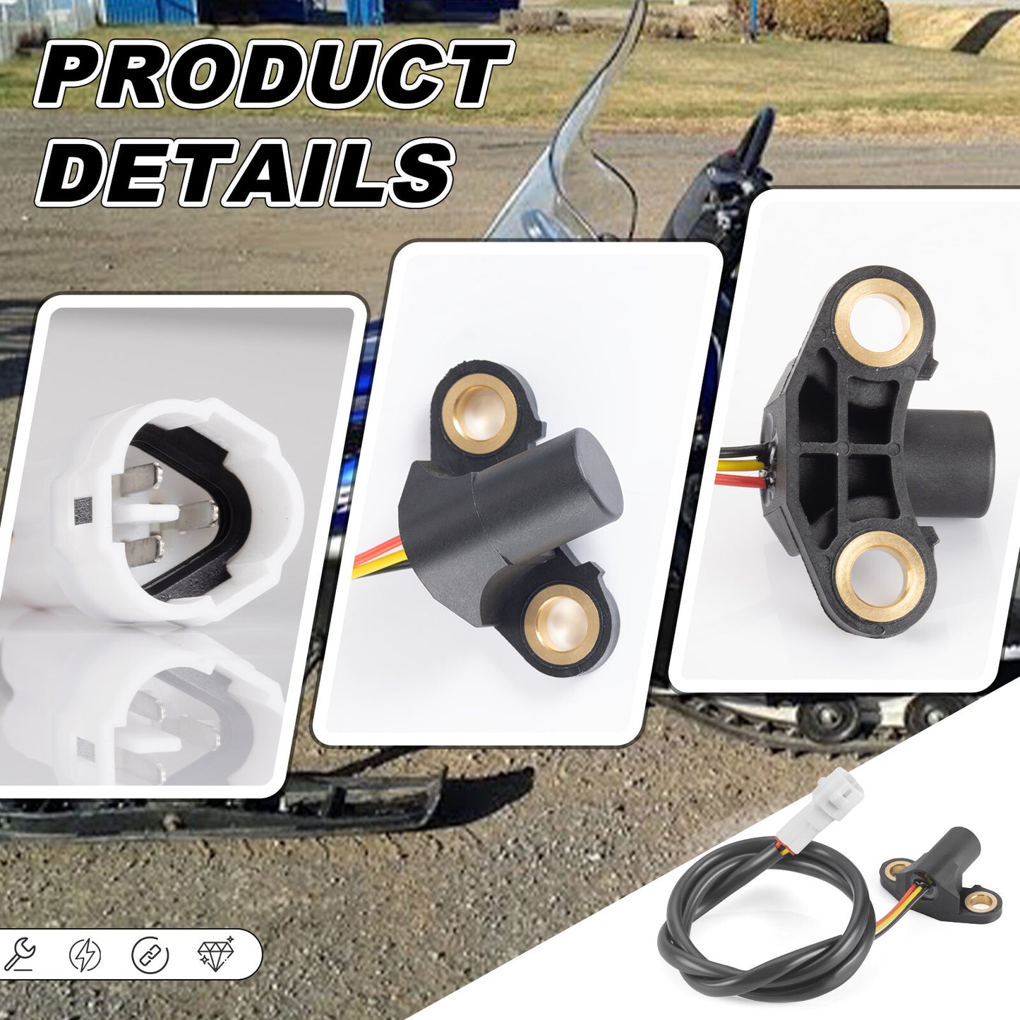 Speed Sensor for Yamaha Snowmobile SX Viper Venom Apex Phazer Nytro (2000–2023)