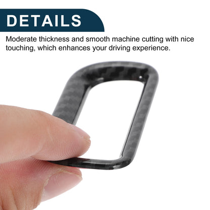 Warning Lamp Button Cover for Honda Vezel RV3/RV4/RV5/RV6 (1Pc, Carbon Fiber Black)