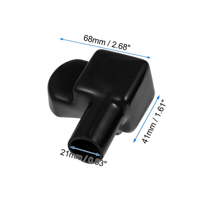 2 Pair Battery Terminal Cover Boot Protector for Cars and Boats 2.68"x1.61"x1.69"