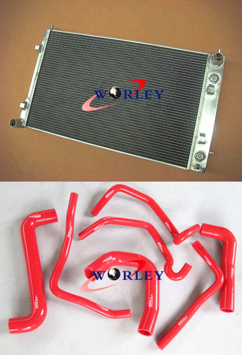 Aluminum Radiator + Black Hose for Holden Commodore VY V8 (2002–2004)