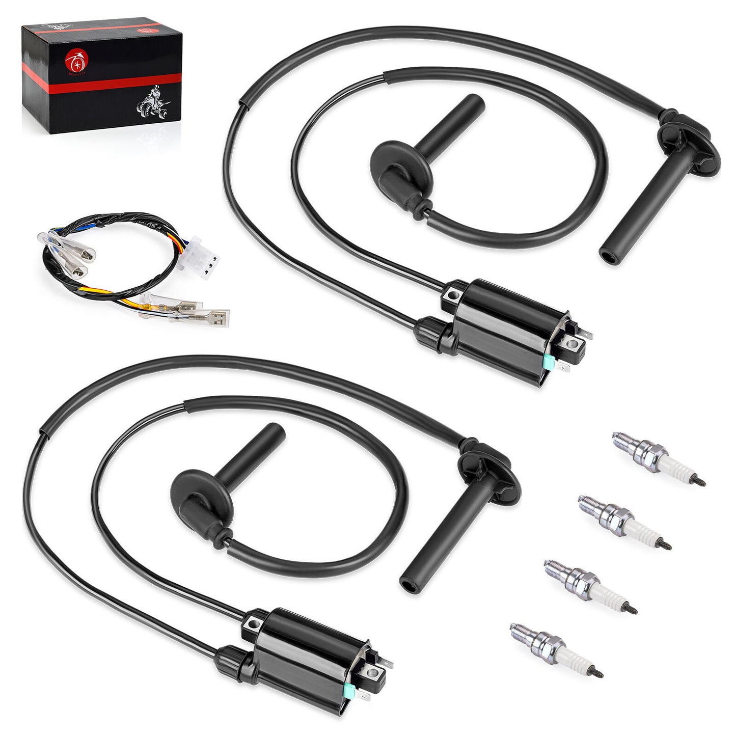 2X Ignition Coil & Spark Plug Set for Honda ST1100 (1991–2003)