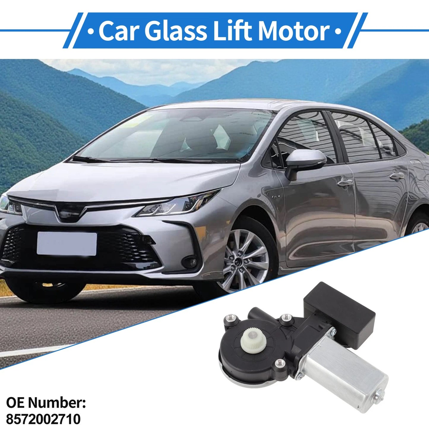 Left Rear Power Window Regulator Lift Motor for Toyota Corolla (2019–2025) 8572002710