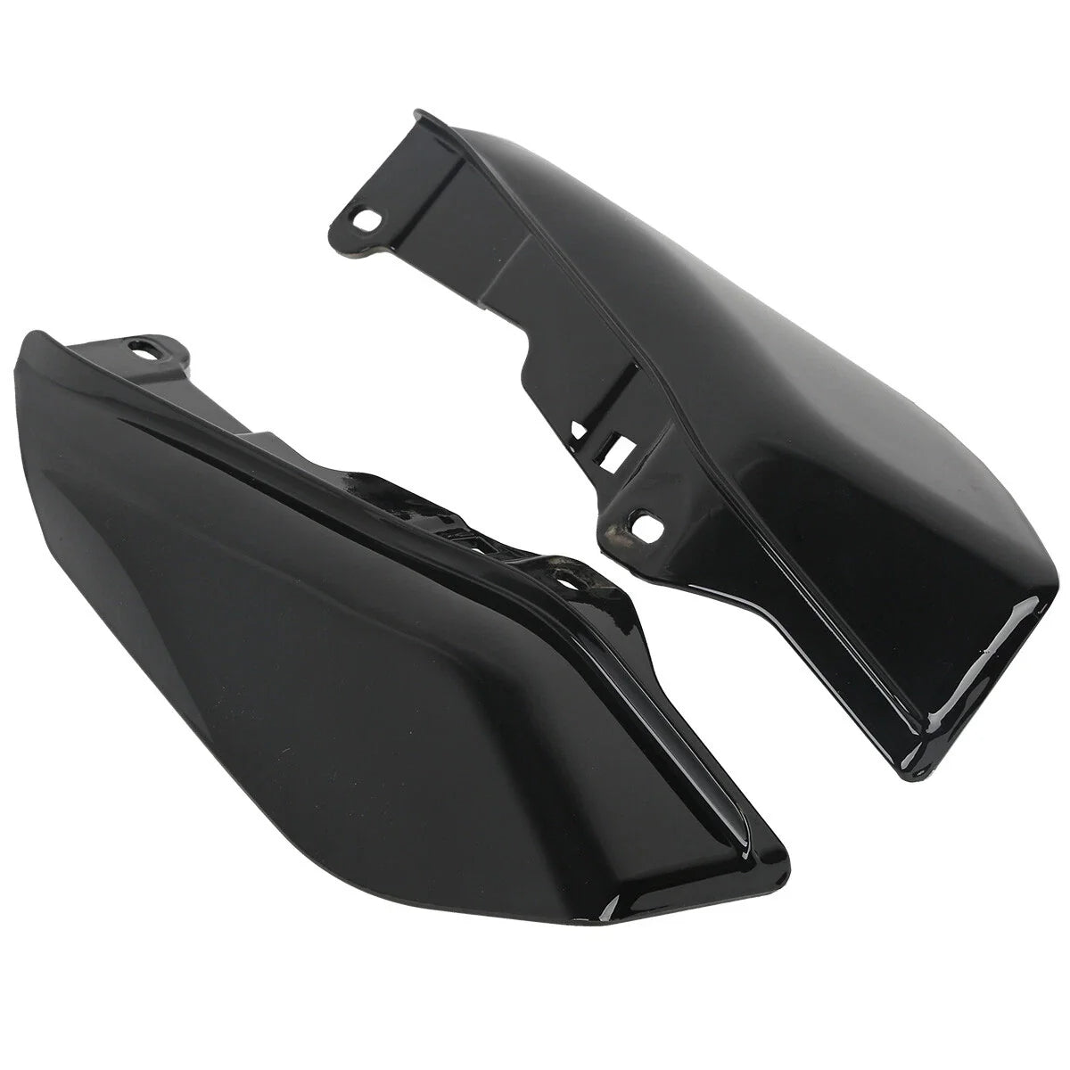 Black Mid-Frame Air Deflectors for Harley Touring Road Street Glide (2009-2023)
