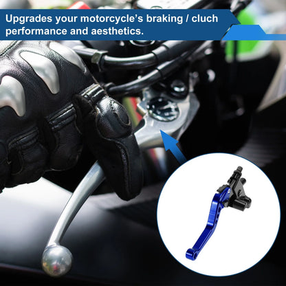 Adjustable Short Brake Clutch Levers for Honda - Solid Blue