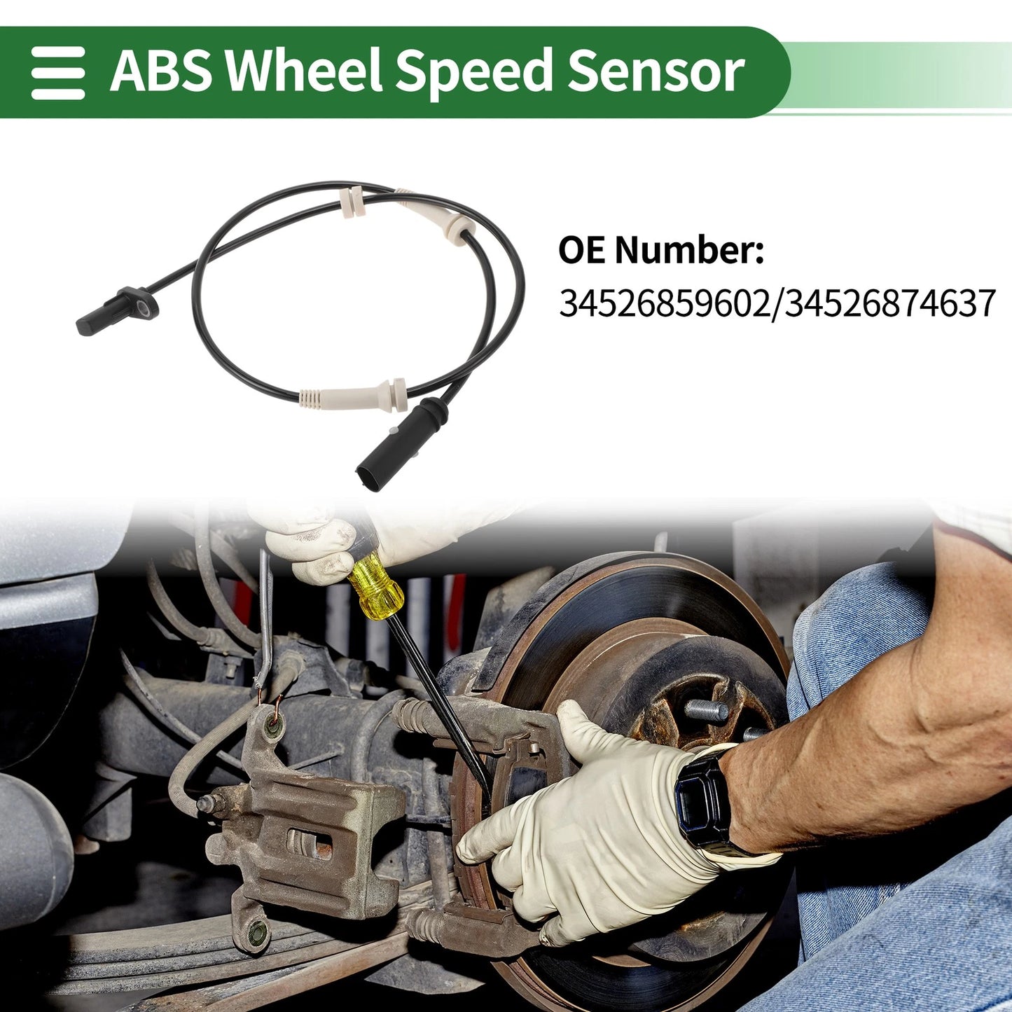 ABS Wheel Speed Sensor No. 34526859602 for BMW 7 Series G12 (2015–2022)