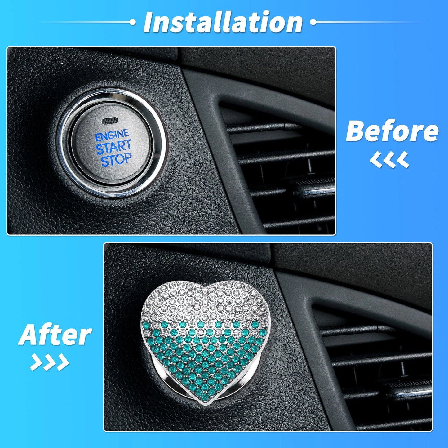 Control Switch Knob Button Cover Trim Ring for 4x4 Vehicles