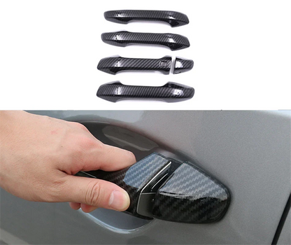 External Door Handle Cover Carbon Fiber Style for Kia Forte Cerato K3 (2019–2021)