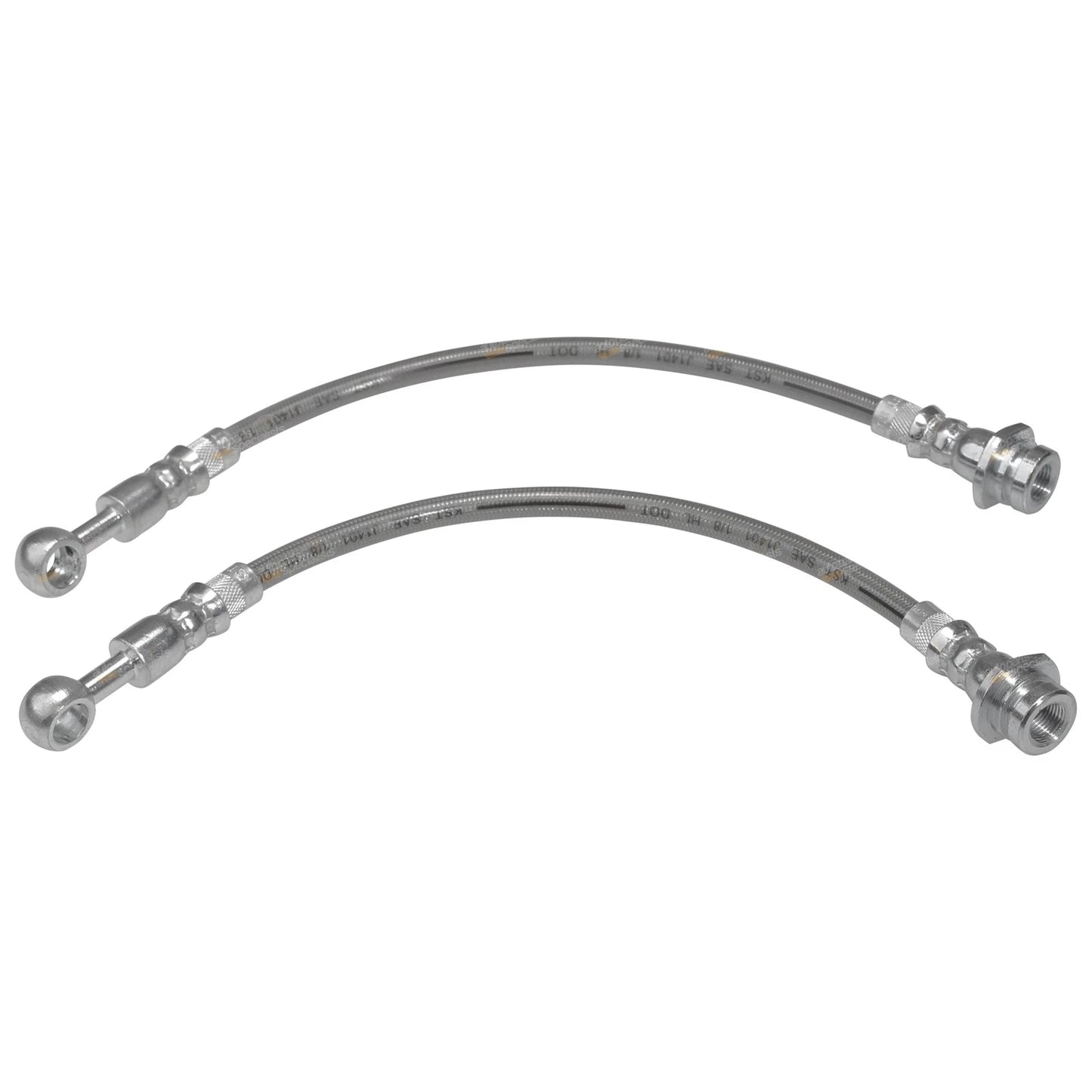 Set of 2 Braided Brake Line Hoses for Nissan Patrol GQ Y60 (1988–1997)