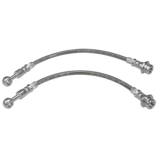 Set of 2 Braided Brake Line Hoses for Nissan Patrol GQ Y60 (1988–1997)