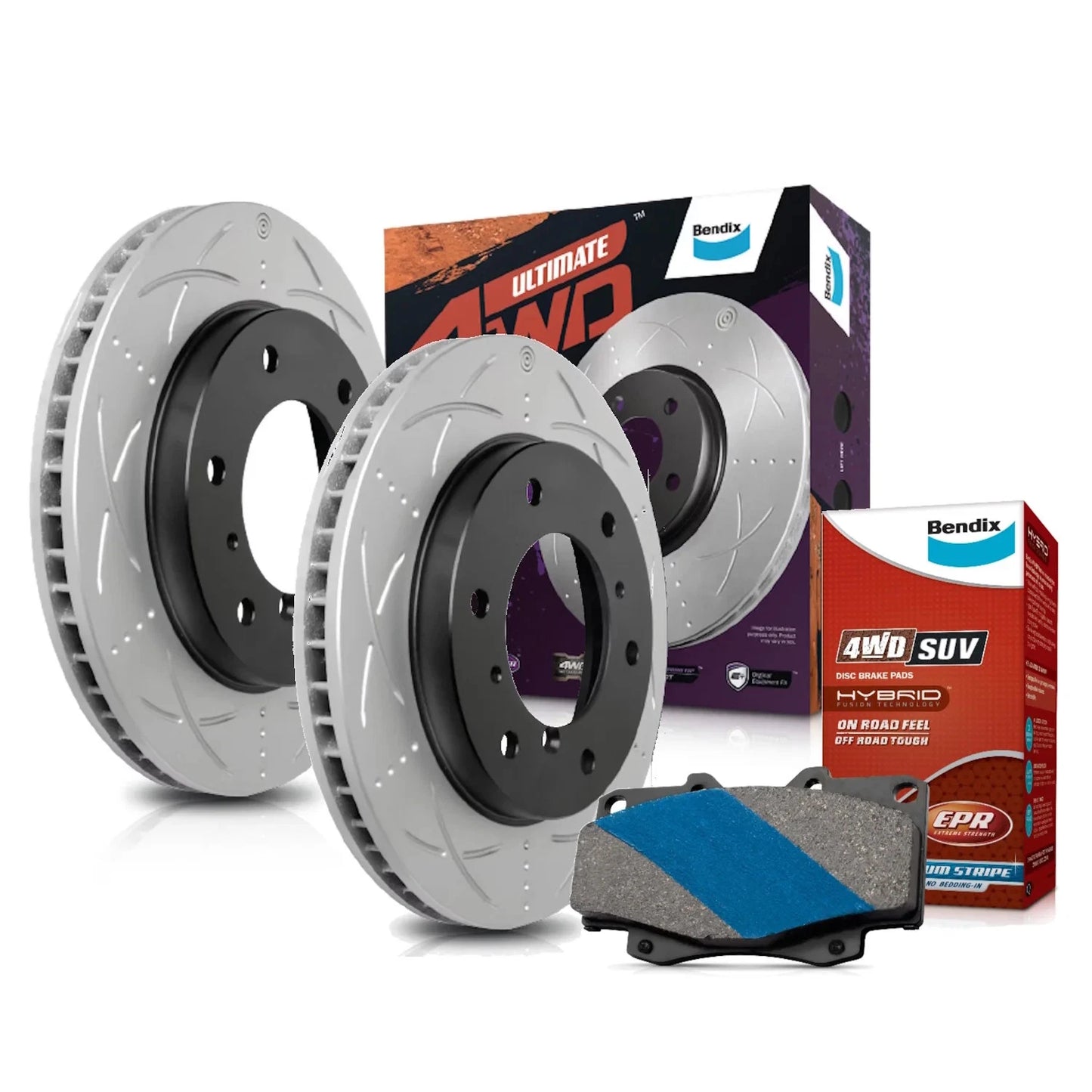 Bendix Front Brake Pads & Rotors for Toyota Landcruiser (1998–2007)