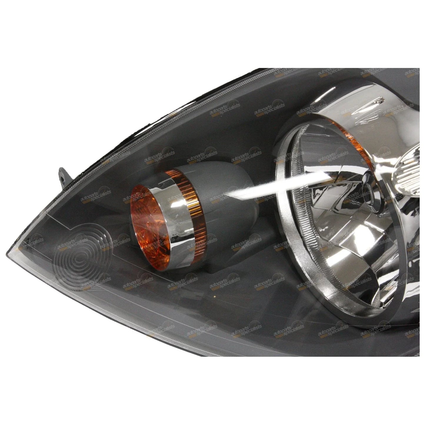 LH Black Headlight Left for Ford Fiesta (2005-2008)