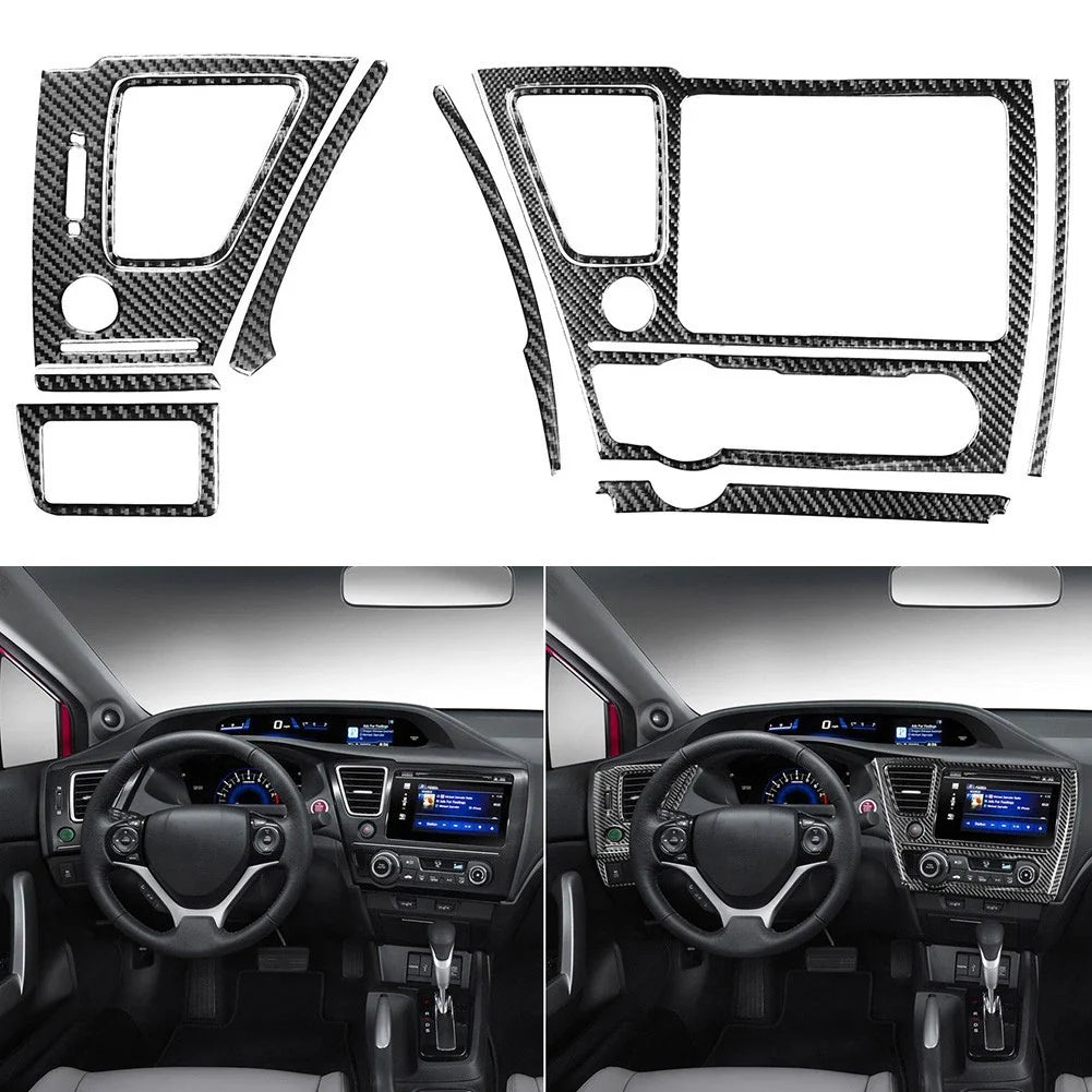 10 x Carbon Fiber Decal Set for Honda Civic 9th (2006–2011)