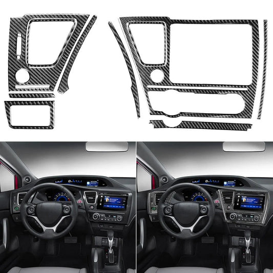 10 x Carbon Fiber Decal Set for Honda Civic 9th (2006–2011)