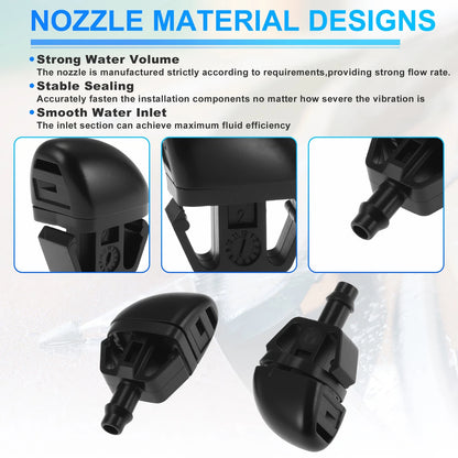 2X Windshield Washer Nozzle for Ford Explorer (2002–2010) No. 1L2Z17603BA