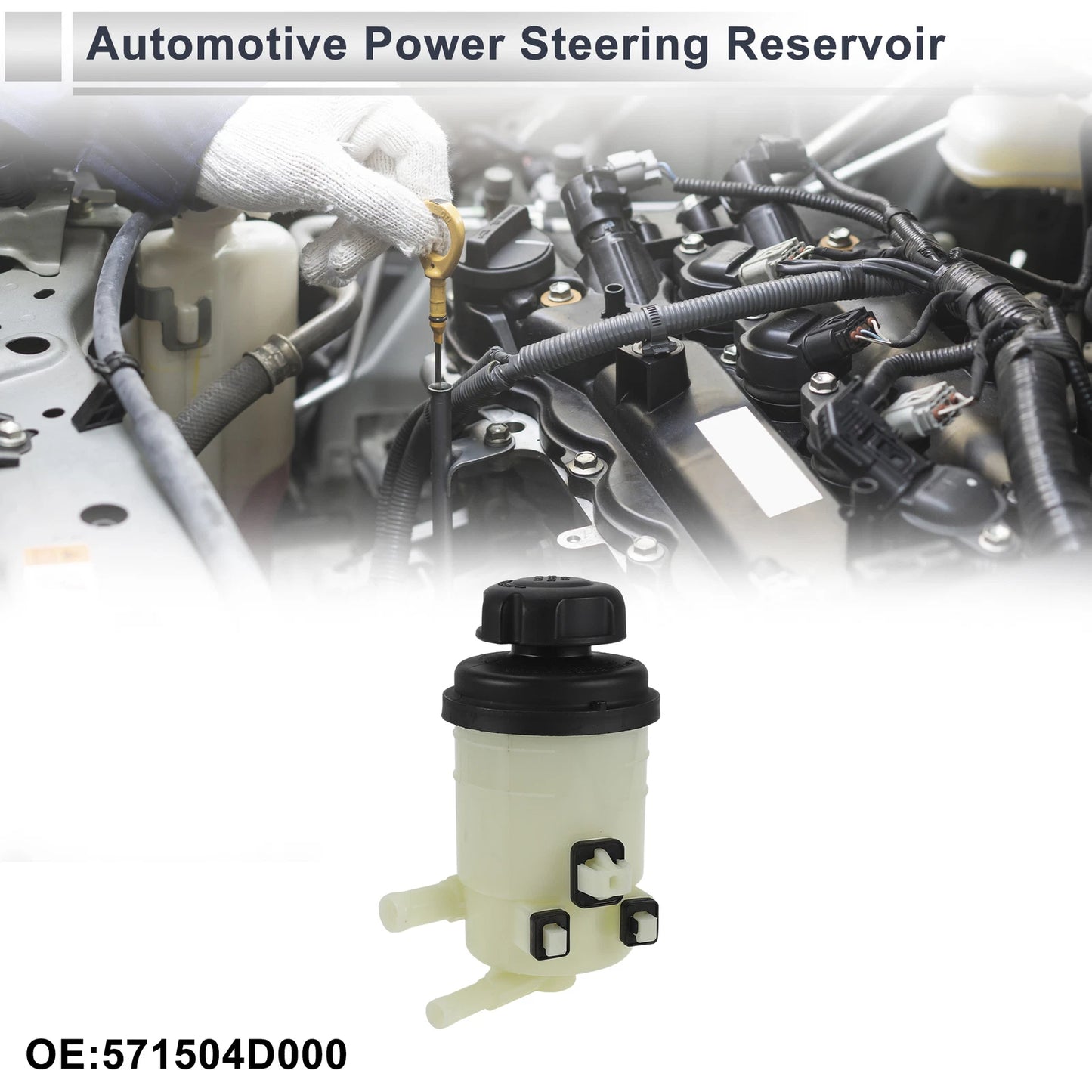 Power Steering Reservoir for Kia Sedona (2006–2012) No. 571504D000