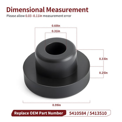 2X Radiator Mount Bushing for Polaris Sportsman 500 (2000–2006)