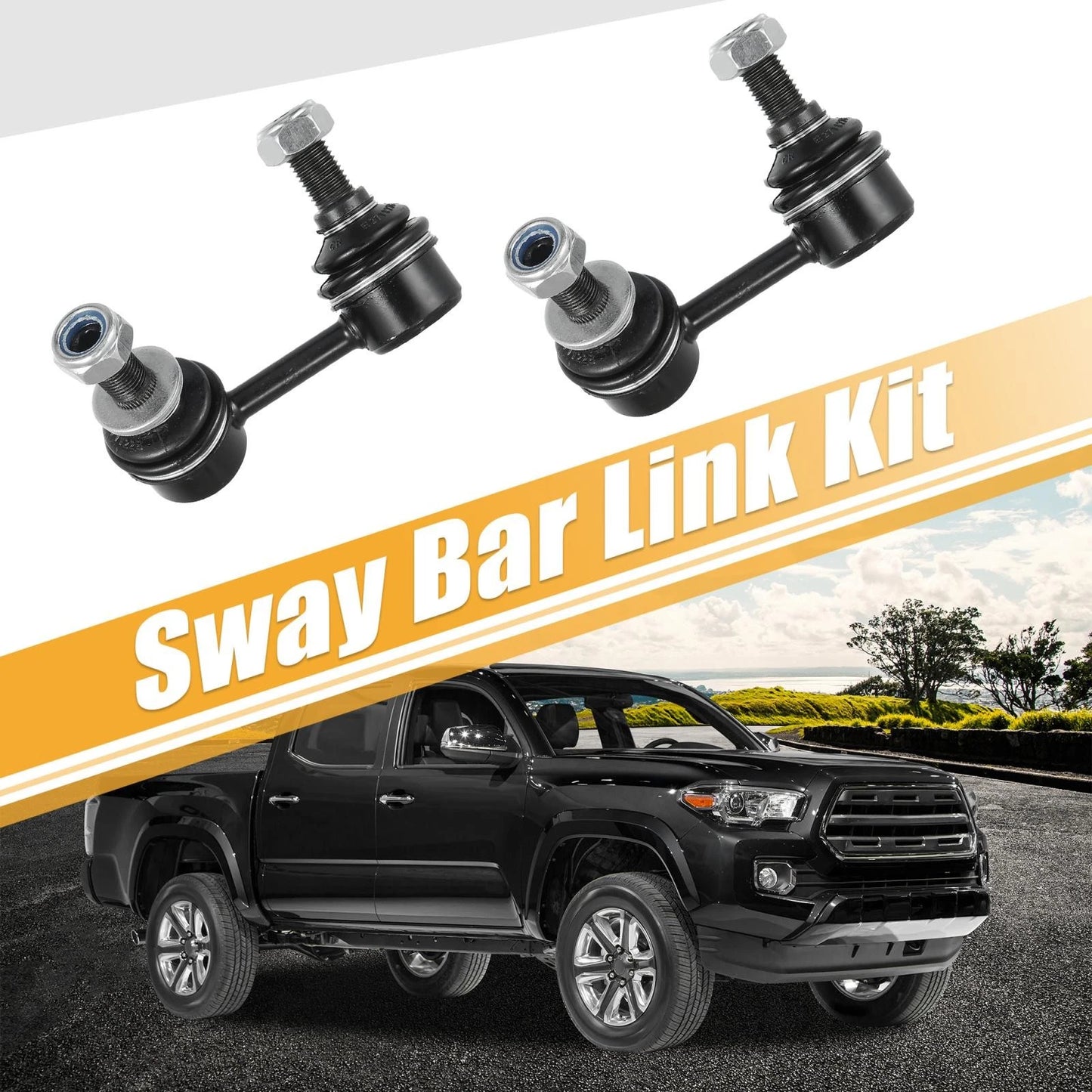 2X Front Sway Bar Links 4882035040 4881035020 for Toyota Tacoma (2001–2004)