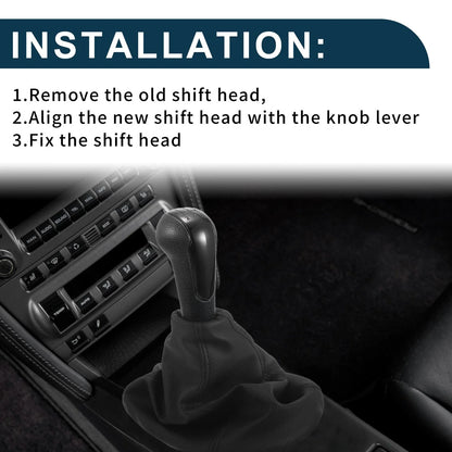 5 Speed Manual Gear Shift Knob & Cover for Chevrolet Spark (2011-2016)