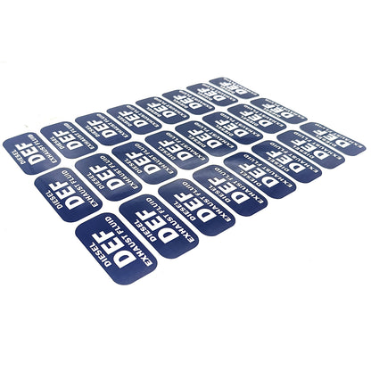 24Pack DEF Diesel Exhaust Fluid Stickers for Bio Fuel Vehicles