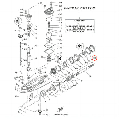 Spanner Nut for Yamaha 150-225
