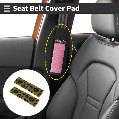 2X Seat Belt Cover Pad for Universal Vehicles (26cm)