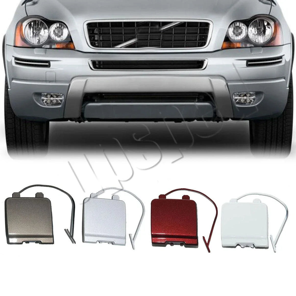Front Bumper Tow Hook Hole Eye Cover Cap for Volvo XC90 (2007–2013)