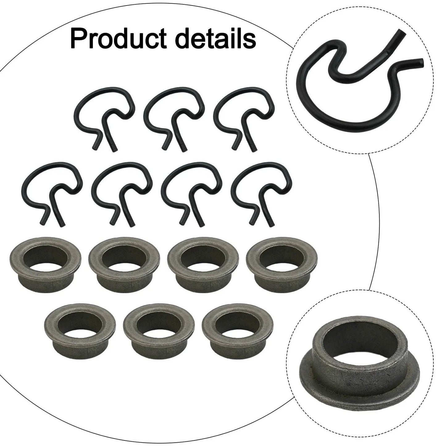 Complete Set Manual Transmission Shifter Bushings and Clips