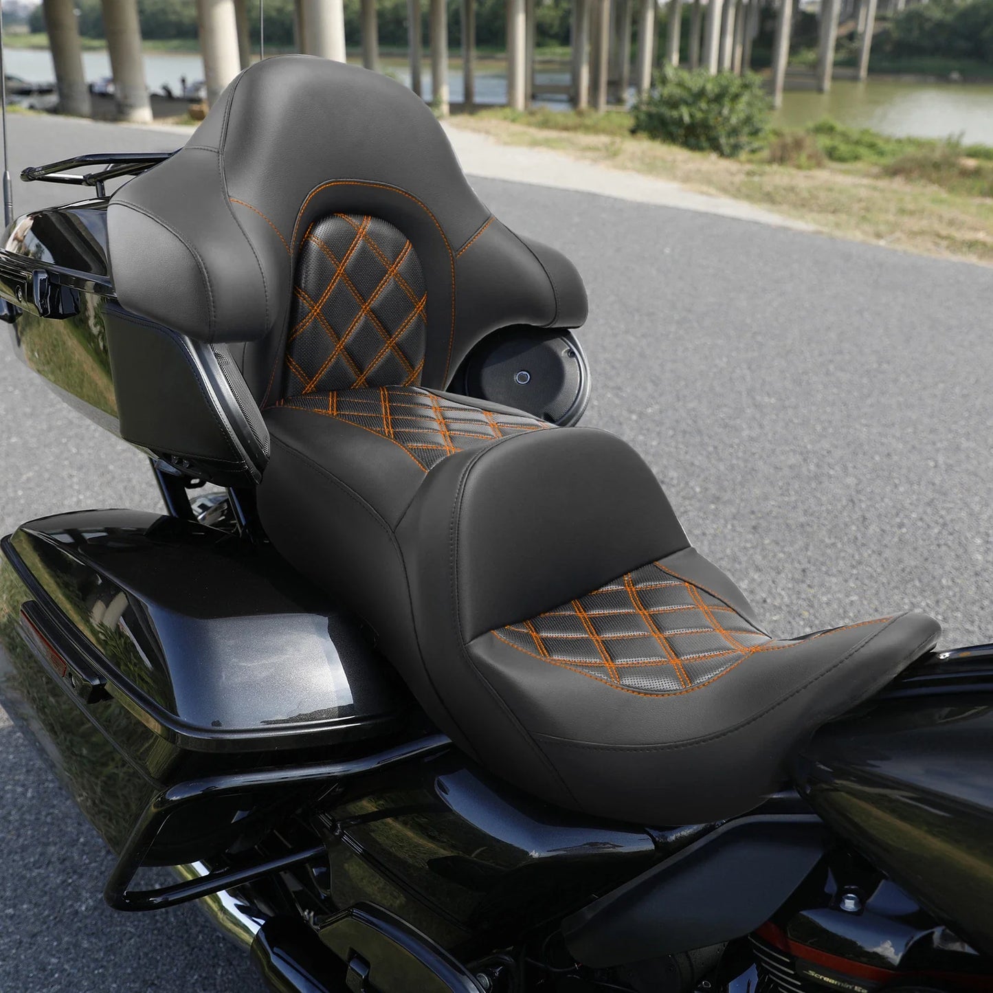 Driver Passenger Seat Backrest for Harley Touring Road Glide Ultra (2014-2023)
