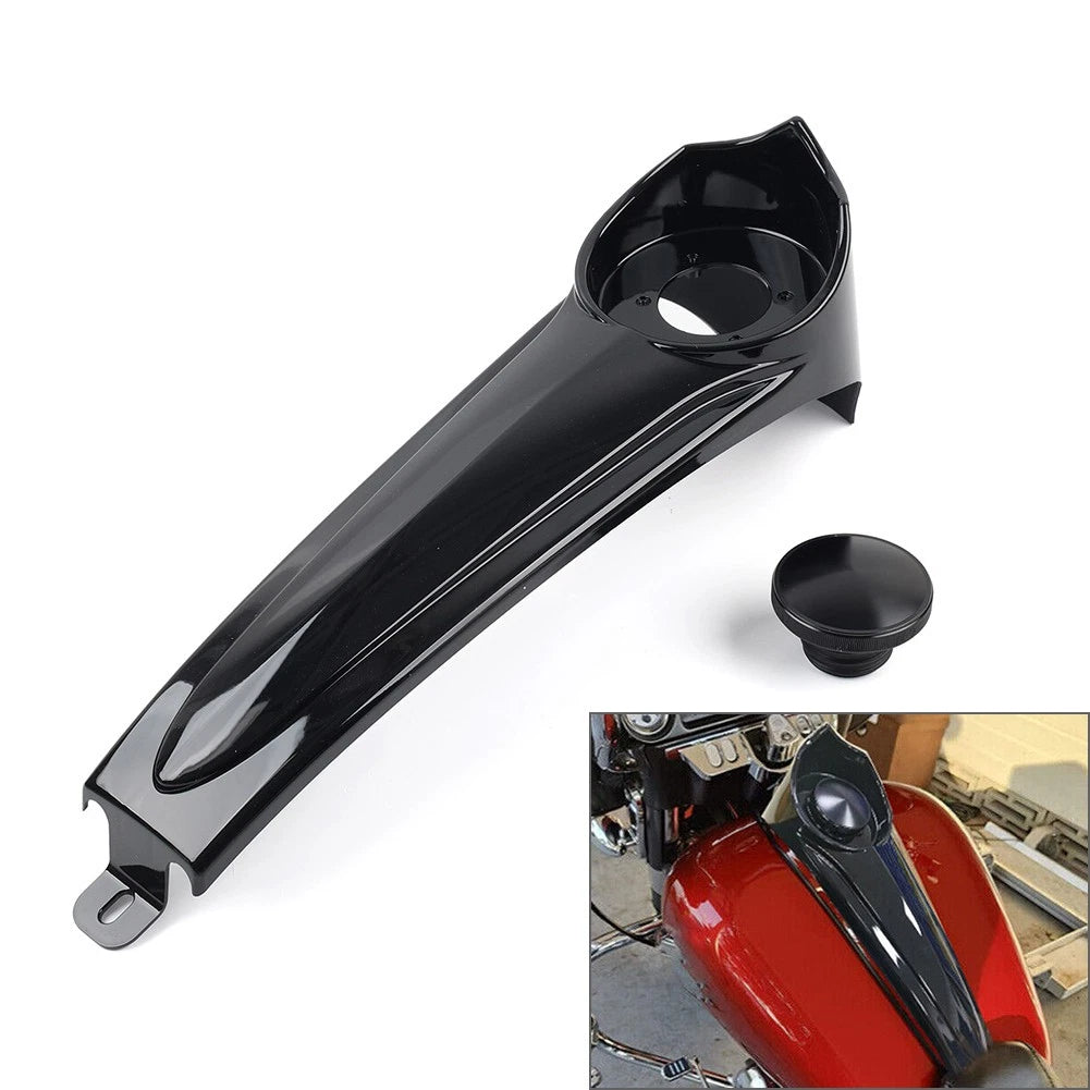 Stretched Dash Panel + Gas Tank Cap Cover for Harley Electra Glide (1986–2007)