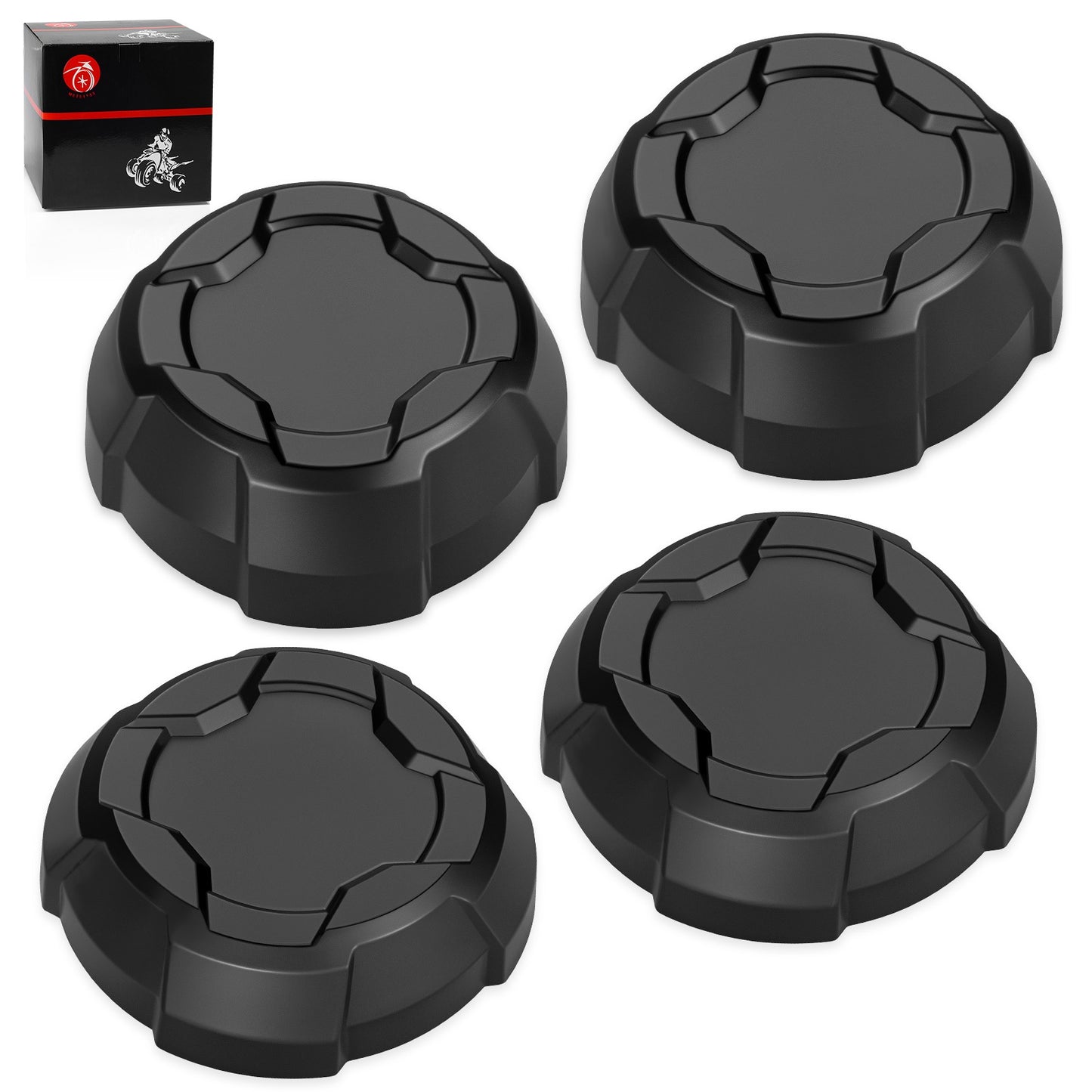 Set of 4 Wheel Rim Caps for Polaris Ranger 570 Crew (2015–2021)