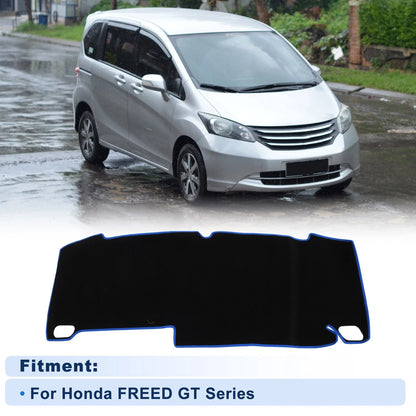 Dash Cover for Honda Freed GT Series (Polyester Black with Blue Edge)