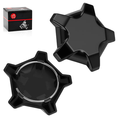 2X Matte Flash Black 5 Lug Rim Cap for Polaris RZR Pro R 4 (2022–2024)