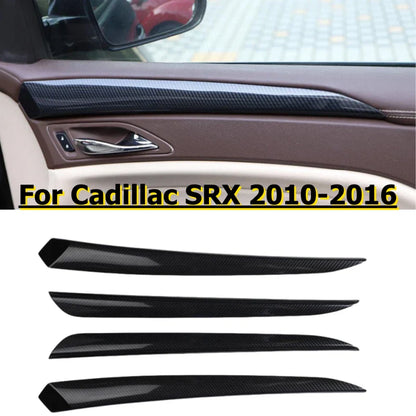 4 x Carbon Fiber Door Armrest Panel Cover Trim for Cadillac SRX (2010–2016)