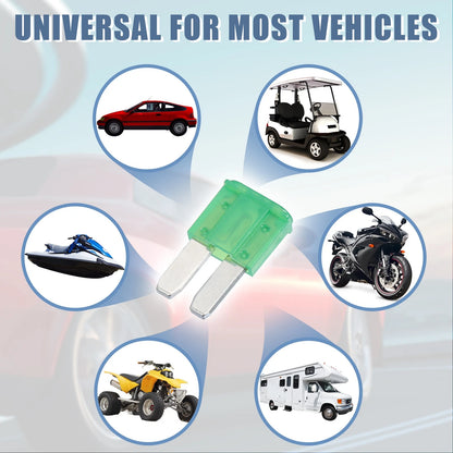 30 Pcs 30A Blade Style Fuses for Automotive Car Boat Truck