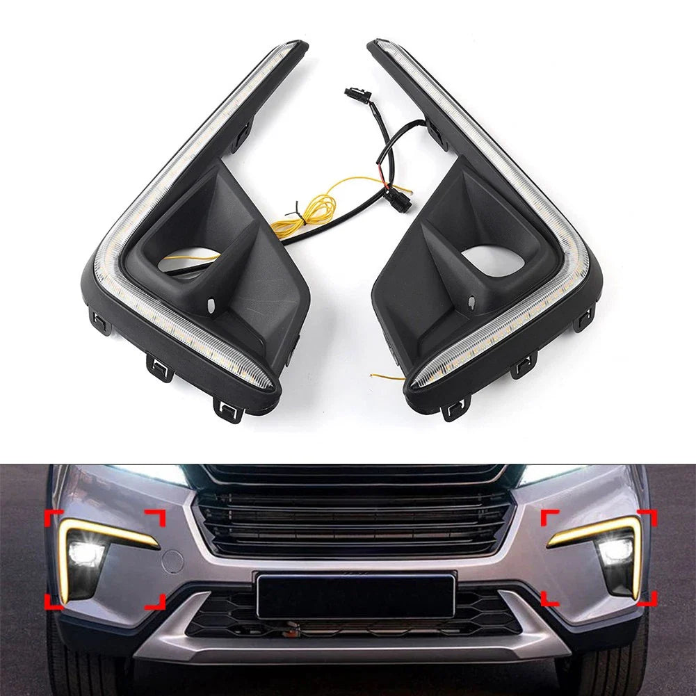 Black Fog Light Turn Signal Pair for Honda BR-V (2022-2023)