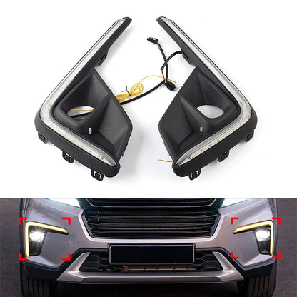 Black Fog Light Turn Signal Pair for Honda BR-V (2022-2023)