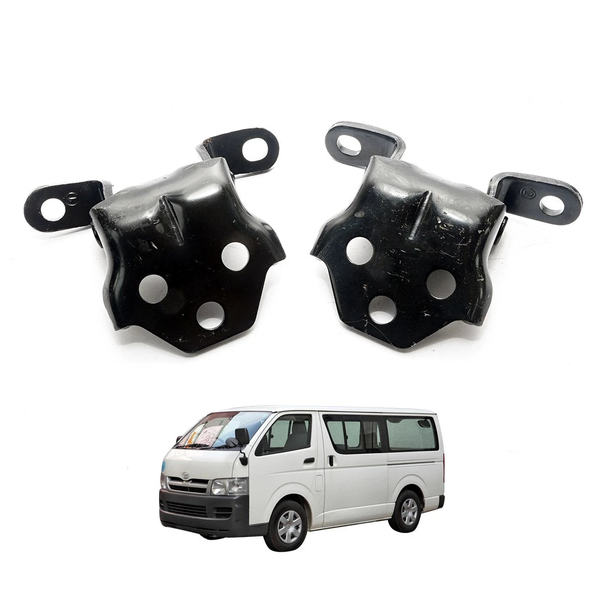 Set of 2 Front Door Hinges for Toyota HiAce Commuter (2005–2014)