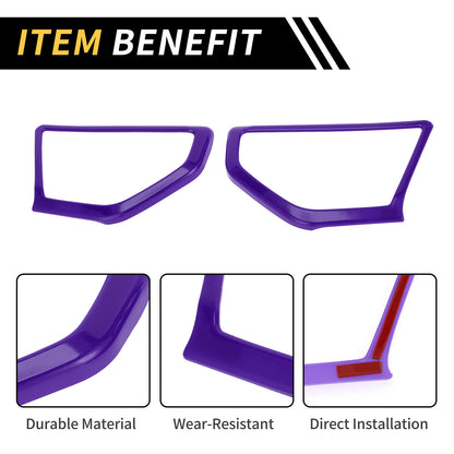 1 Pair A Pillar Speaker Cover Trim for Jeep Wrangler JL JLU (2018–2024) Purple