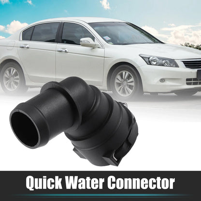 Engine Coolant Hose Connector for Honda Accord (2003-2007) - Plastic Black