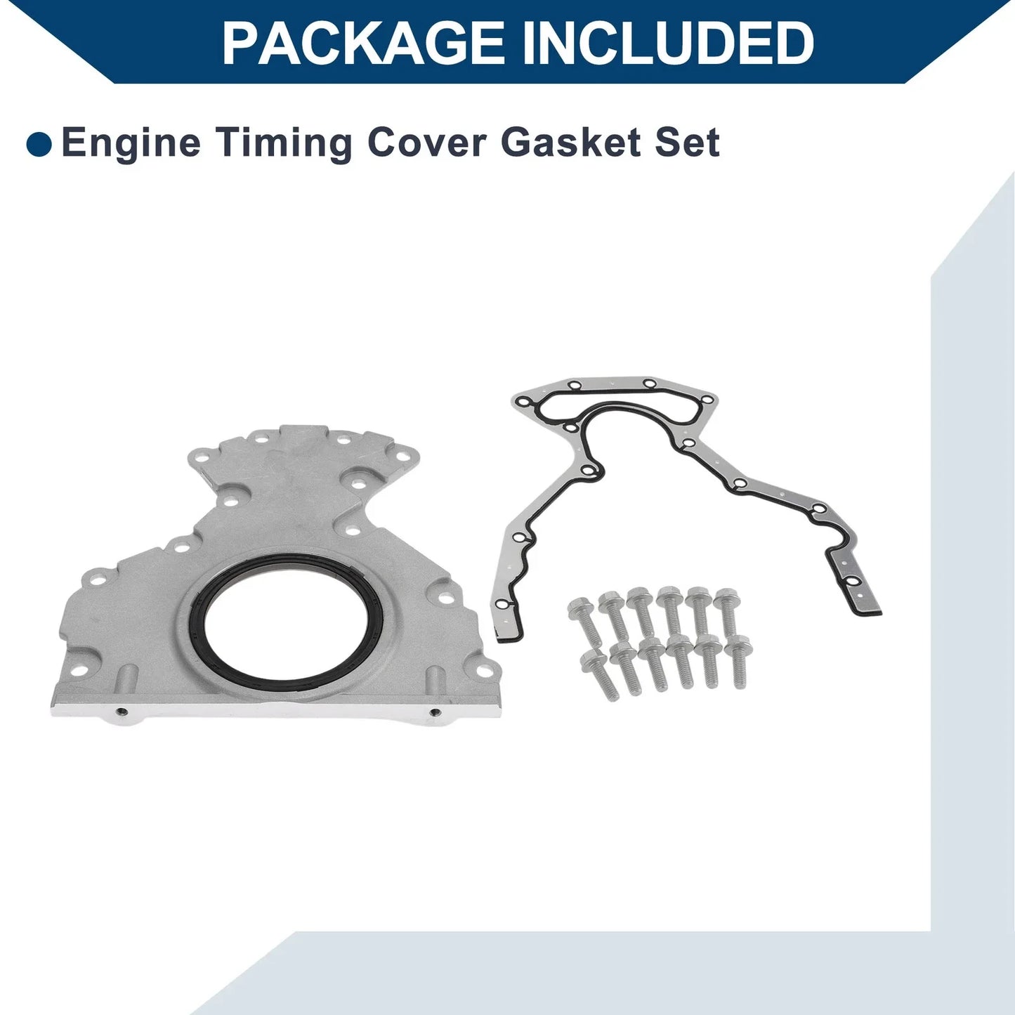 Engine Timing Cover Gasket Set for GMC Chevy 6.0 6.2 4.8 5.3 (2007-2019)
