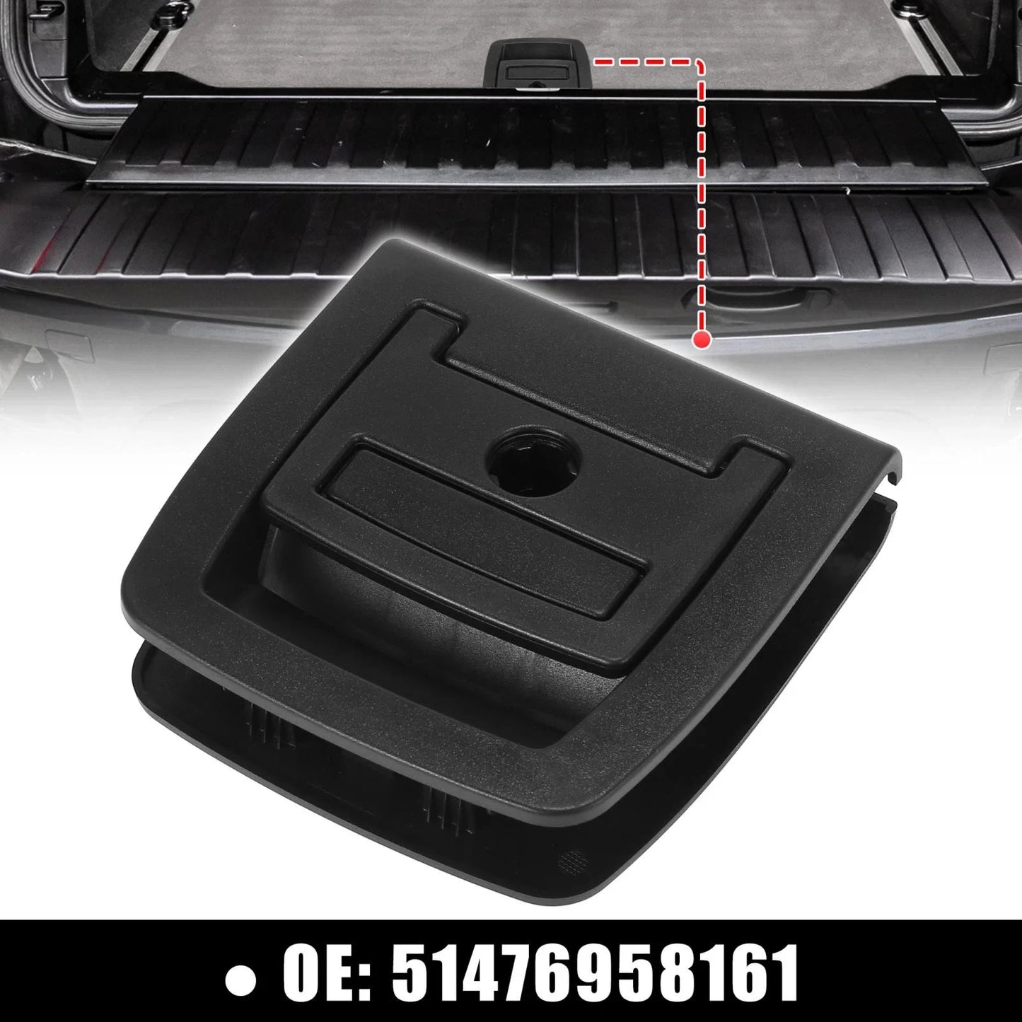 Rear Trunk Mat with Handle Hole for BMW X5 X6 (2006-2013)