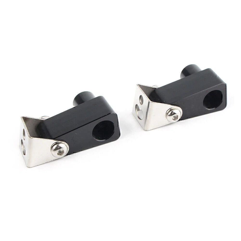 Fog Light Bracket for Motorcycle - Metal Alloy Black