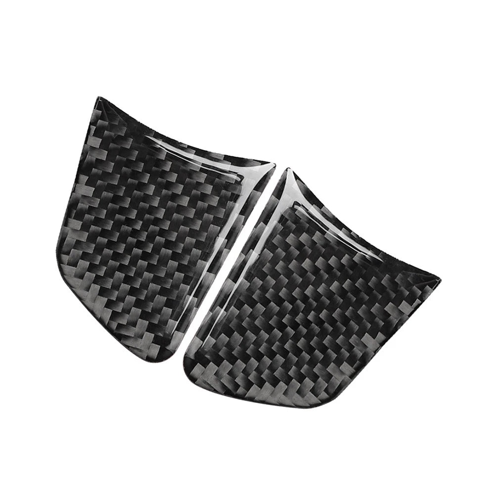 Red Carbon Fiber Interior Door Lock Button Cover Trim for Audi TT TTRS (2008–2014)